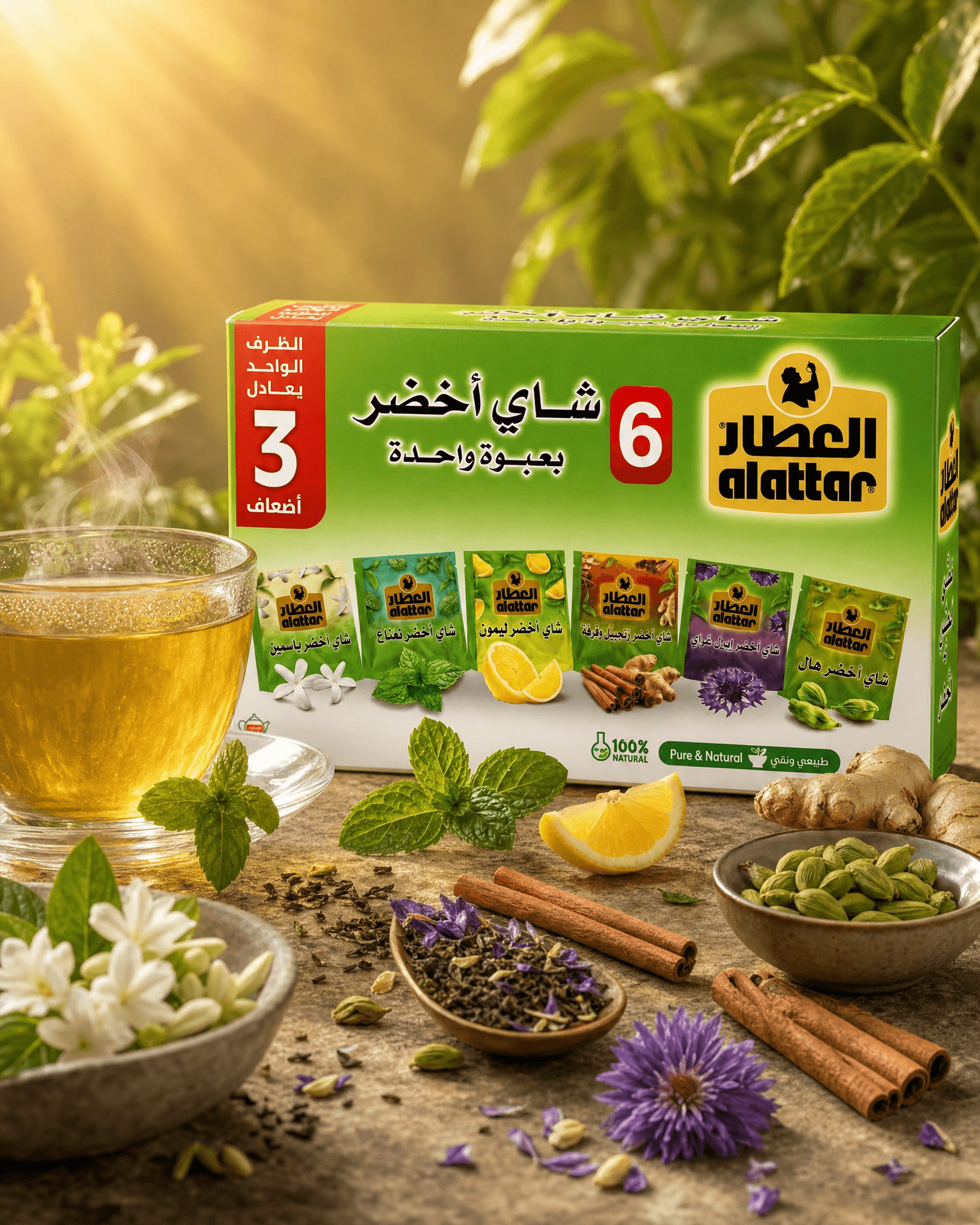 Al-Attar Green Tea Variety Pack
